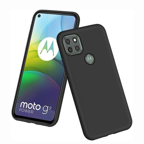 Черен Силиконов Кейс за Motorola Moto G9 Power